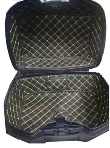 Wivplex Motorrad, for SHAD SH37 SH44 SH 37 44 Kofferraumschutz, for Sitz, Aufbewahrungsboxmatte aus Leder for Eimerpolster Motorrad-Topcase-Innenausstattung(Black SH44)