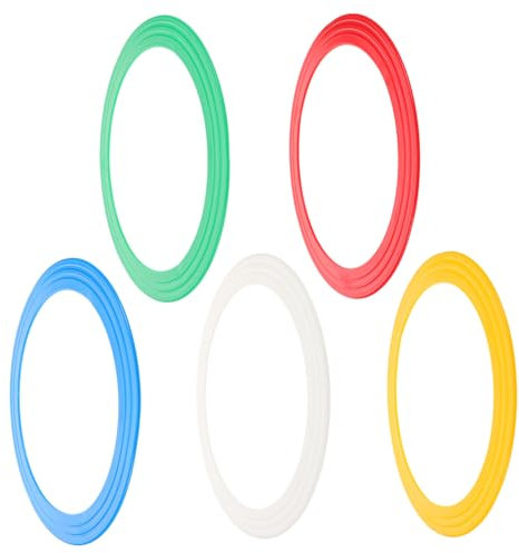 KICHOUSE 5 Stück Handjonglierringe: Zirkus-Performance-Ringe, Requisite Für Das Training Akrobatischer Shows Und Jonglierfähigkeiten Für Auftritte Und Gelegentliches Üben