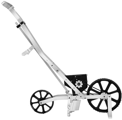 Mermajestic Handsämaschine Sämaschine manuell einreihige Drillmaschine Dippelmaschine zur Aussaat | Hand-Sämaschine mit Verstellbarer Sä-Tiefe (5-40mm) | für Feld, Rasen oder Hof