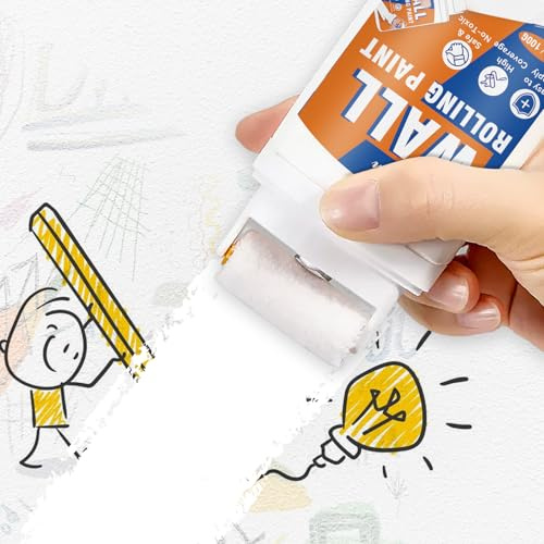 Galitoon Peinture Blanche, Peinture Blanche Mur et Plafond à Base d'Eau àSéchage Rapide, Peintures BlancheMur intégrée pour des Retouches Faciles 100ML (Blanc)