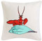 Reifen-Markt Kissenbezug 40x40cm Hummer Mittagessen essend Cartoon Spass Fun Kult Top Cartoon Spass Fun Kult Top aus Mikrofaser geschmackvolle Dekoration für jedes Wohnzimmer oder