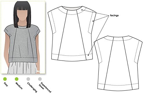 Style Arc Sewing Pattern - Ethel Designer Top (Sizes 18-30) - Click for Other Sizes Available