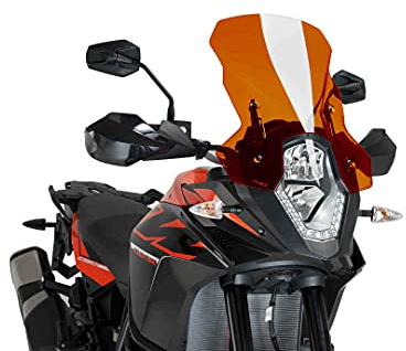 Puig 6494T Touring Windscreen improved wind protection, Orange