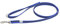 JULIUS K-9 218GM-B-1,2HS Laisse antidérapante Color & Gray avec poignée et anneau en O, 14 mm x 1,2 m, Bleu-Gris