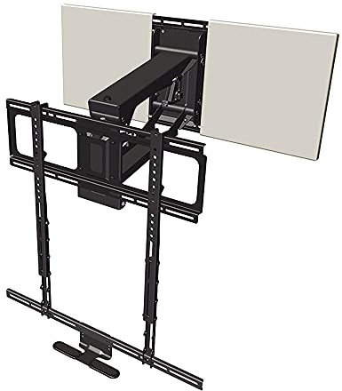 MantelMount MM700 Premier Fireplace TV Mount Pull Down Bracket for 50-90 & 25-115 lb Televisions Above Mantel