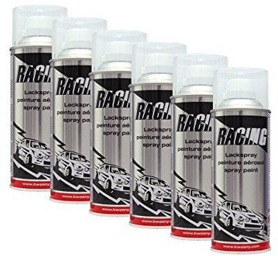 6X KWASNY 288 017 Auto-K Racing 2-Schicht-Klarlack Glänzend Versiegelung 400ml