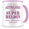 Samunshi® Ich bin Arzthelferin Tasse Beruf Geschenk Kaffeetasse Teetasse Kaffeepott Kaffeebecher Becher rosa