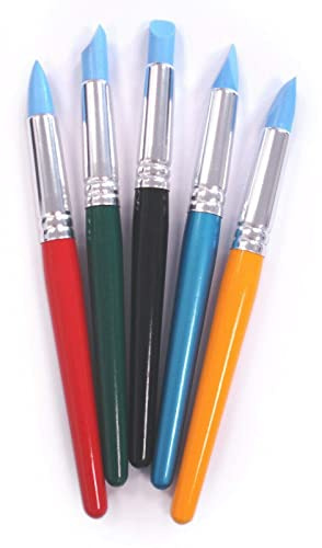 Major Brushes Silicone Tipped Brushes Size 10 Pack of 5