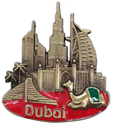 Dubai United Arabische Emirate 3D Metall Kühlschrankmagnet Reise Souvenir Geschenk Home Küche Dekoration Magnetaufkleber Dubai Kühlschrankmagnet