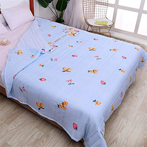 FANSU Tagesdecke Bettüberwurf Steppdecke Mikrofaser Doppelbett Einselbetten Gesteppt Bettwäsche Sofaüberwurf Wohndecke Bettdecke Stepp Gesteppter Quilt (Blau,140x200cm)