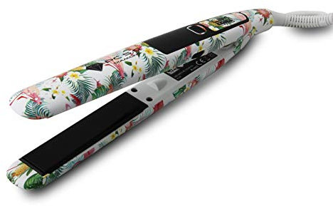 Plancha de cabello LIM HAIR PC 5.0 DIAMOND. Placas basculantes y oscilantes DIAMOND. Temperatura regulable hasta 230 ºC. Bolsa térmica (TROPICAL, Plancha PC 5.0)