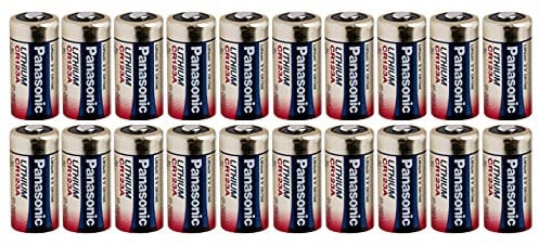 Panasonic CR123A - Batteria al litio 3V - Confezione da 20 batterie