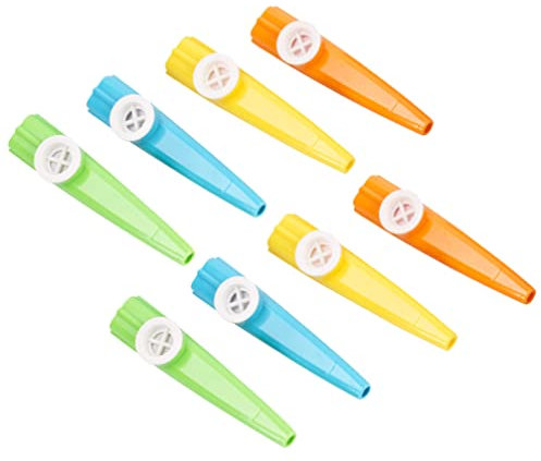 TOYANDONA 8st Kazoo Geschenk Für Musikliebhaber Lernspielzeug Musikinstrumente Aus Kunststoff Partygeschenke Orff Begleitinstrument Gitarrenpartner Plastik Kind Saxophon Breiter Mund