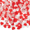 6000 Stück Konfetti Hochzeit, 2,5cm Konfetti Herzen Papier Rot Weiß Rosa Herzkonfetti Tisch Dek für Luftballons Korationen, Valentinstag, Tischdeko Geburtstag, Babydusche, Party