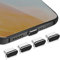 Sibba Lot de 4 Bouchons Anti-Poussière USB de Type C pour la Plupart des Smartphones et Modèles Android Micro USB (Noir)