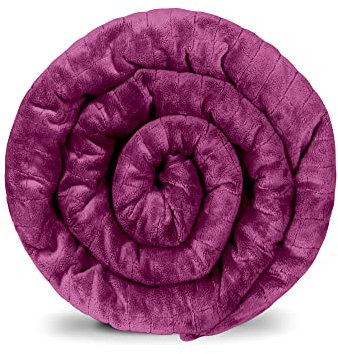 GRAVITY Gewichtsdecke Bezug Schlaufen Bezugssystem mit Reißverschluss 4-Jahreszeiten für Erwachsene/Jugendliche für besseren Schlaf Größe: 150x220 cm