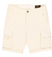 Alpha Industries Crew Short Mens Jet Stream White