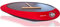 BEHOME Crepera Eléctrica con Revestimiento Antiadherente, Temperatura Regulable, Para crepes 30 cm, pan cackes, tacos, burritos, 1000W, difusor de masa incluido, Roja