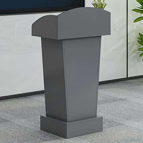 Rednerpult Stehpult Schule Kirche Kommerzielle Podium Steht, Hohe Standkanzel mit Rednerpult, Tragbare Rednerpulte Veranstaltungen, 40×60×110cm (Color : Dark Grey)