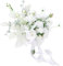 Fouriding Hochzeit Bouquet Vintage Style Weiße Pfingstrose Rose Braut Brautjungfer Künstliche Bouquet Hochzeit Dekoration Sträuße