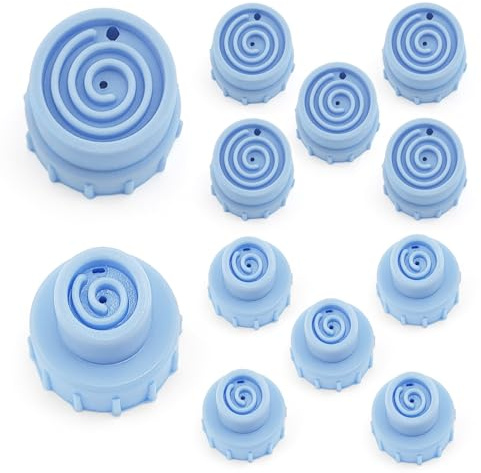 Face Care Skin Beauty Set Replacement Parts Water Exfoliating Silicone Tips (12 Pieces Small and Large Vortex)