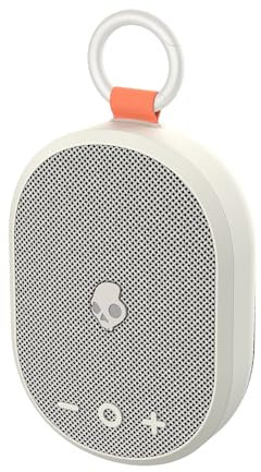 Skullcandy Kilo Wireless Enceinte Bluetooth Portable, Étanchéité IPX7, 24 Heures d’Autonomie, Stéréo True Wireless, Clips Intégrés pour se Déplacer et Utiliser en Extérieur - Bone/Orange