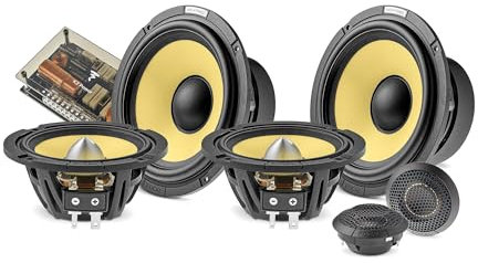 Focal Sistema de Altavoces K2 de 3 vías de Alta Gama de 16,5 cm