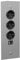 THEBO Energie-Ecksäule ST 3007/320/3 in Edelstahl mit USB A u. C/Ecksteckdosen/Steckdosenleiste/Steckdosen