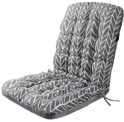 EDIMENS Coussin de soutien pour chaise à dossier haut - Coussin épais et léger pour chaise de jardin ou de terrasse avec dossier bas - Soulage les douleurs dorsales - Pour la maison, le bureau, la