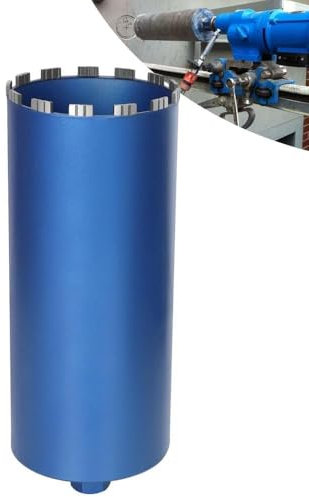 Couronne de forage diamantée pour carotteuses avec turbo de 10 mm d'épaisseur, L 460 mm | Ø 192 mm | 1 ¼ UNC | Couronne de forage à sec et humide pour carotteuse soudée au laser pour béton, granit