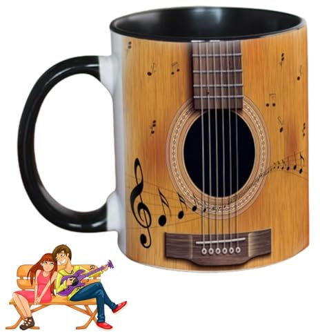Guitar Piano Coffee Mug,tasse À Café Avec Guitare Et Piano,tasse À Café Musicale En Céramique,tasses À Thé Musicales,guitar Piano Coffee Mug,tasse De Voyage Violon,tasse À Café Avec Guitare Et Piano