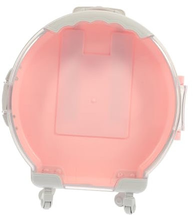 TOYANDONA Miniatur Reise Koffer Spielzeugkoffer Klein Robust Tragbar Für Junge Mädchen Spielzeug Aufbewahrungsbox Realistisches Design Kreatives Rollenspiel Zubehör Rosa