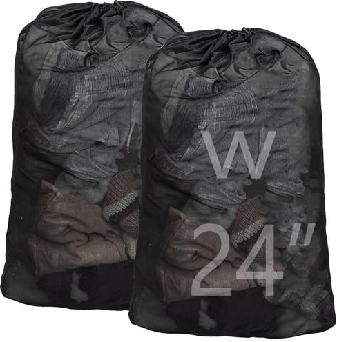 2Pcs Laundry Bags with Drawstring 60×90cm,Mesh Laundry Wash Bag,Mesh Laundry Bags for Delicates Heavy Duty,Laundry Mesh Bags,Heavy Duty Dirty Clothes Washing Machine Bag for Clothes, Socks, Underwear