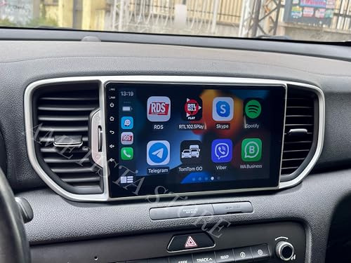 【6+128GB】Car tablet Android 15 Autoradio Carplay Android Auto Wireless Autoradio Per KIA Sportage 2016 2017 2018 Radio 9 Pollici, compatibile con le telecamere 360° Di Serie