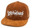 Hand und Feuer Snapback Cap Kinder Schlawiner Braun Cord L