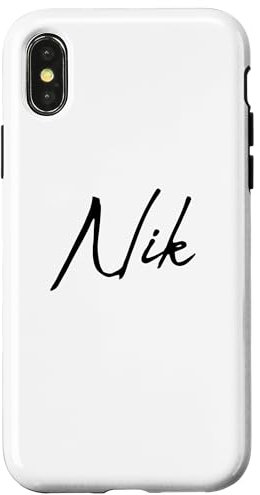 Beautiful Handwritten Font Nik Calligraphy Hülle für iPhone X/XS