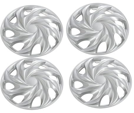 13 Zoll Silber -Hubcap -Abdeckungen Set von 4 Universal Steel Wheel Rand Caps für Cars Trucks