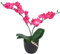 AJJHUUKI Decor-Artificial Flora-Künstliche Orchidee mit Topf 30 cm rot