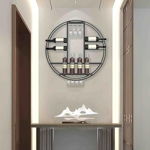 Weinflaschenregal zur Wandmontage, moderner Metall-Barschrank für stilvolles Zuhause, Küche oder Keller