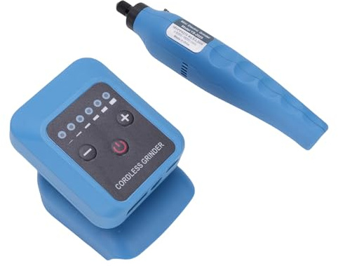FTVOGUE Smerigliatrice Elettrica, Set di Smerigliatrice Elettrica a Batteria con 6 velocità Regolabili 6000-18000 Giri/min per Smerigliatura, Intaglio, Lucidatura, Batteria Ricaricabile per Casa Fai