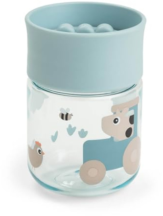 Done by Deer Trinklernbecher 360° Tiny farm Blau