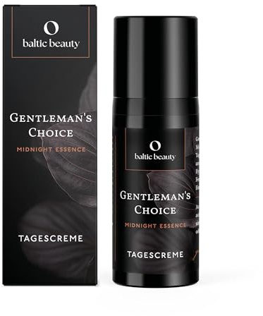 Baltic Beauty Gesichtscreme Männer – Tagescreme Herren mit Hyaluron, Niacinamid & Jojobaöl – Feuchtigkeitscreme Gesicht, mattierend, vegan – Gentleman's Choice Midnight Essence, 50 ml