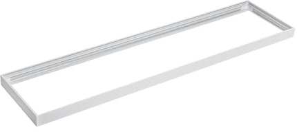 LED Panel Aufbaurahmen 120x30cm Montagerahmen Aluminium | Aufputz Deckenmontage Steckrahmen Deckenaufbau Weiß schraublos