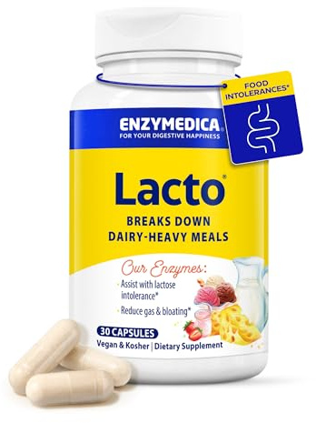 Enzymedica Lacto Digestive Enzymes for Men & Women - 30 Capsules