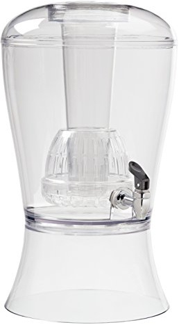 CreativeWare 3 Gallon Beverage Dispenser With Ice Cylinder And Fruit Infuser