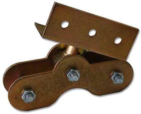 Chariot tandem 20x5 cm support de galets pour guidage au sol de portails coulissants (30072)