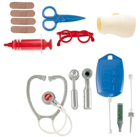 Jouets Ecoiffier - 250 - La malette de docteur pour enfants - Médical - Jeu d'imitation - Dès 18 mois - Fabriqué en France, Brun