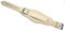 LEDERBAND Uhrenarmband 18mm für feste Stege mit Unterlage Fliegeruhren Retro Look beige