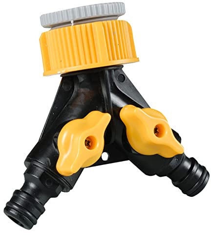 '2 voies Distributeur d'eau tuyau de distribution Répartiteur en Y Nez de robinet 1 3/4 