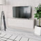 Festnight Meuble TV Suspendu en Aggloméré Design Moderne 120 x 40 x 34 cm Blanc